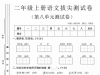 二年级上册语文第八单元拔尖测试卷1，有答案5页PDF电子版