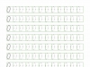 数字0-9点阵描点字帖，11页PDF电子版可打印学习资料