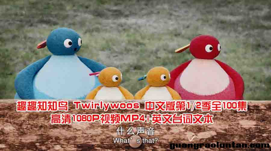 趣趣知知鸟 Twirlywoos 中文版第1/2季全100集高清1080P视频MP4+英文台词文本百度网盘下载 ... ... ...