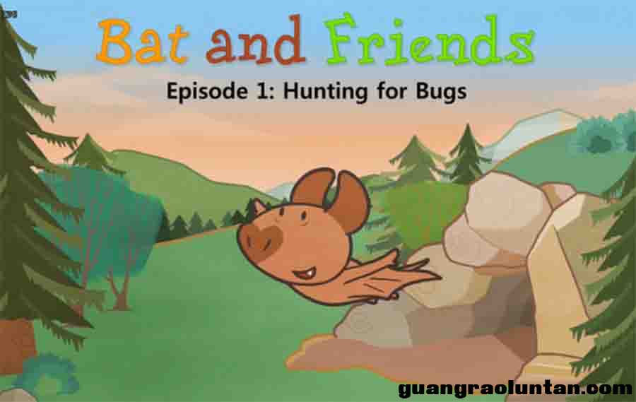 小蝙蝠和他的朋友们英语动画片 Bat and Friends 全72集 英语启蒙动画英文字幕高清视频1080P 单词表 3-6岁英 ...