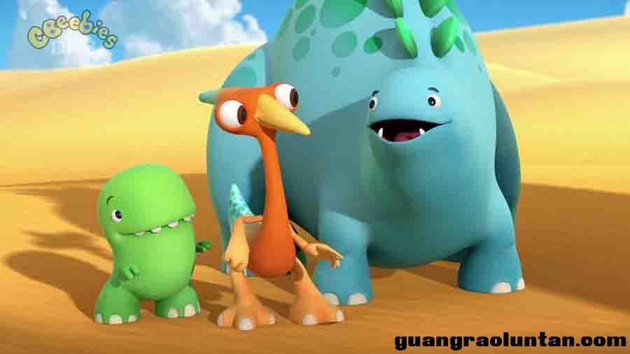 BBC儿童英语动画：好奇小恐龙/快乐小恐龙 Dinopaws 全51集 高清720P 带英文字幕下载中小学教育智慧平台英语 ...