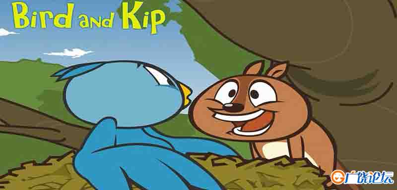 小鸟和花栗鼠 Bird and Kip 全72集 LittleFox1-9级大全套(内嵌字幕版)高清720P视频MP4格式/单词表/绘本/音  ...
