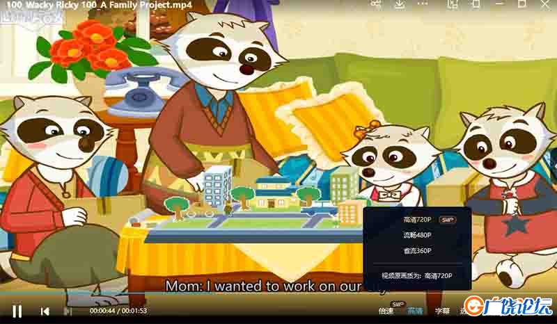 淘气包里奇 Wacky Ricky 全100集 LittleFox1-9级大全套(内嵌字幕版)高清720P视频MP4格式/单词表/绘本/音频  ...