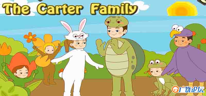 卡特家族 The Carter Family 全62集 LittleFox1-9级大全套(内嵌字幕版)高清720P视频MP4格式/单词表/绘本/音 ...