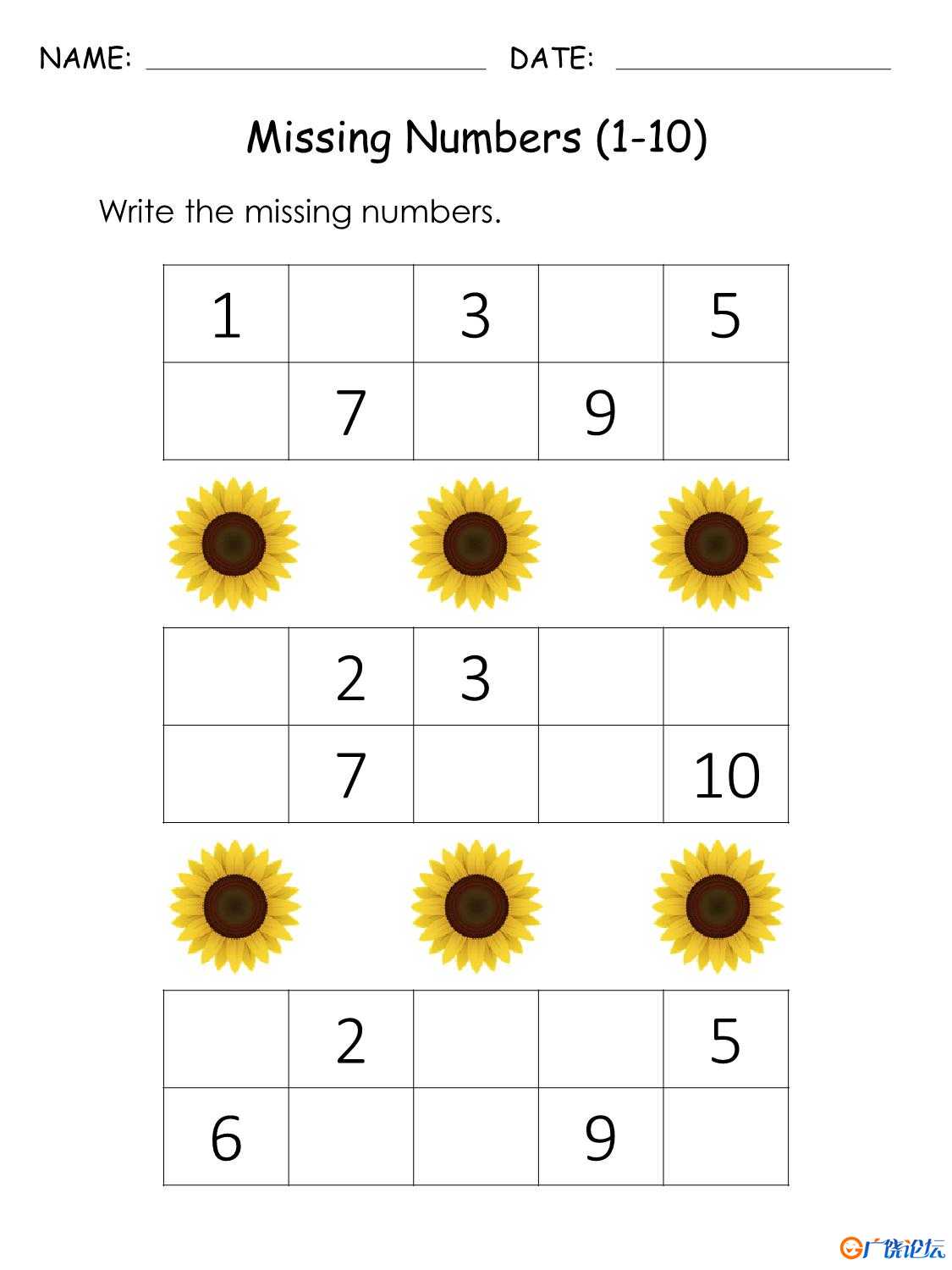 1-100丢失的数字专题素材包1 可打印PDF亲子互动数学游戏卡片 数学启蒙教材