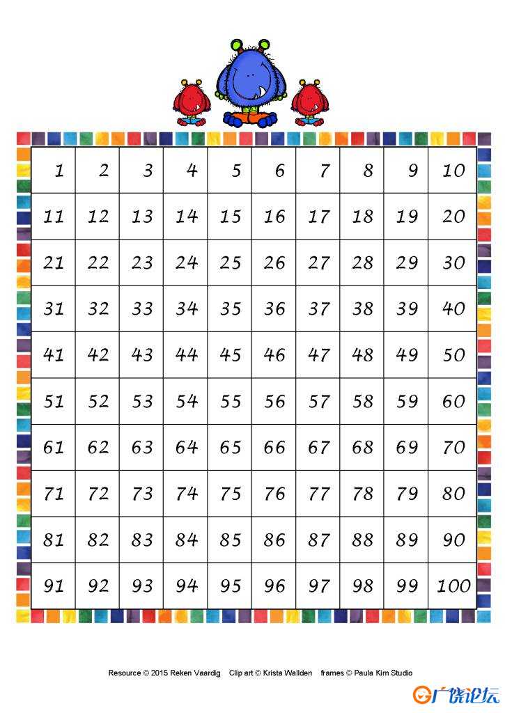 小怪兽百数板＋数字卡，幼儿数感启蒙，百数板学习
