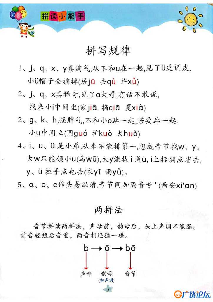 拼读小能手新版，幼小衔接汉语拼音拼读素材