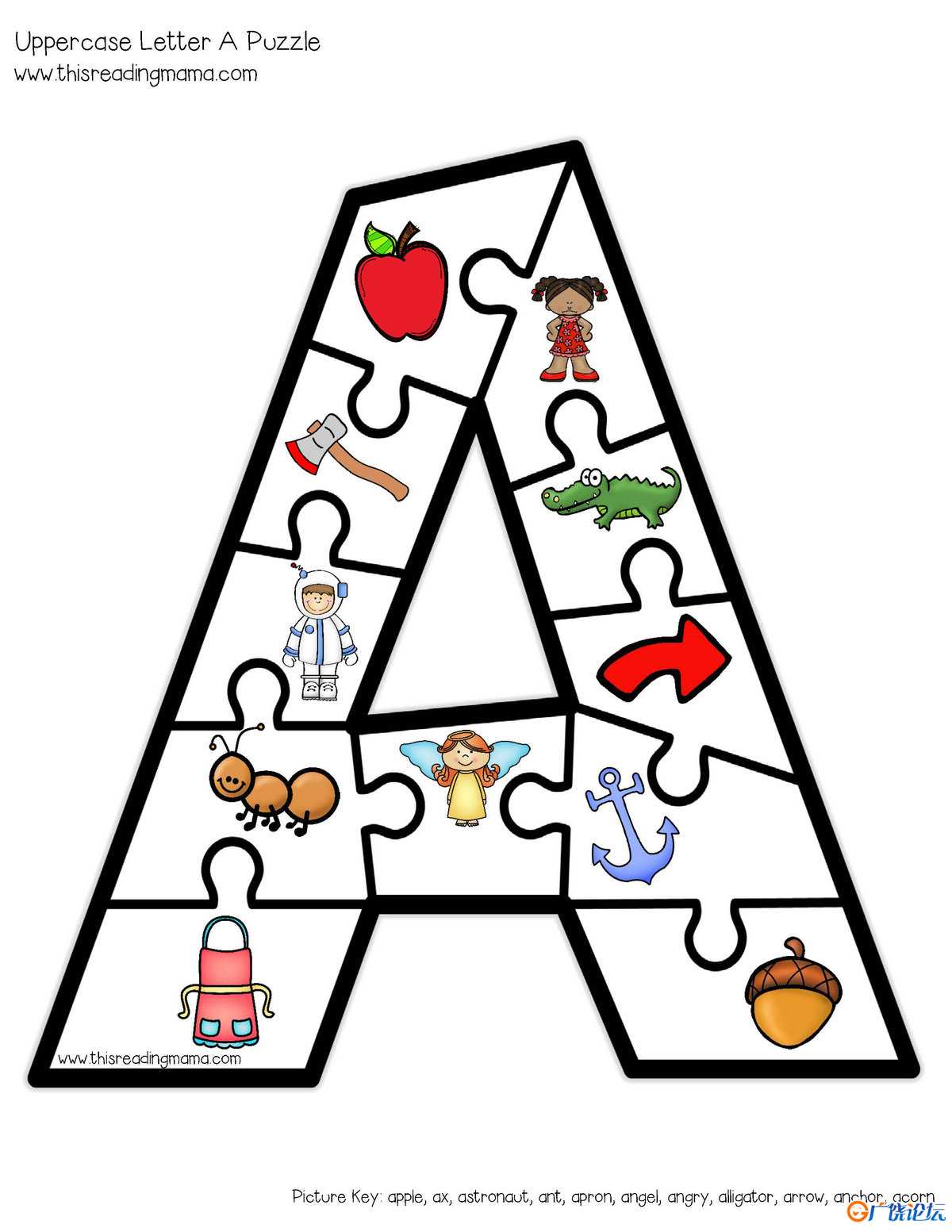 字母拼图（大写）AlphabetPuzzles-uppercase