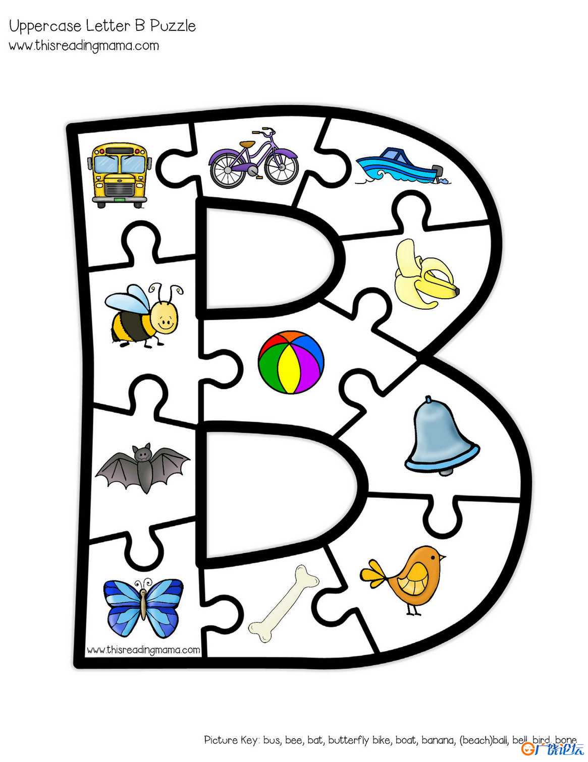 字母拼图（大写）AlphabetPuzzles-uppercase