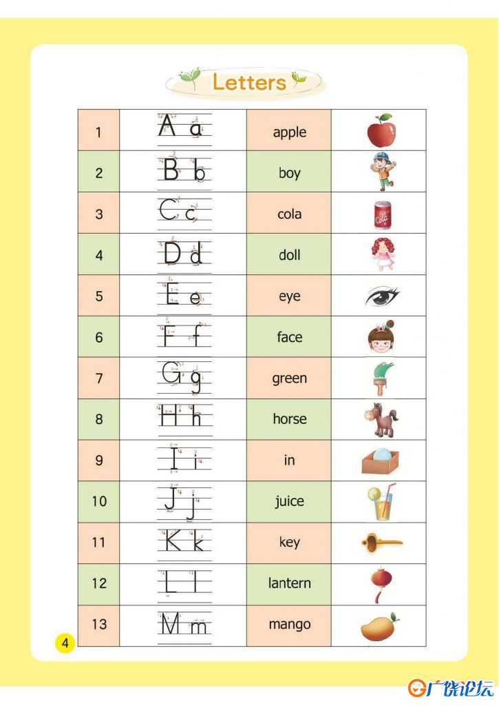 幼小衔接整合教材英语①+英语②，96页pdf电子版