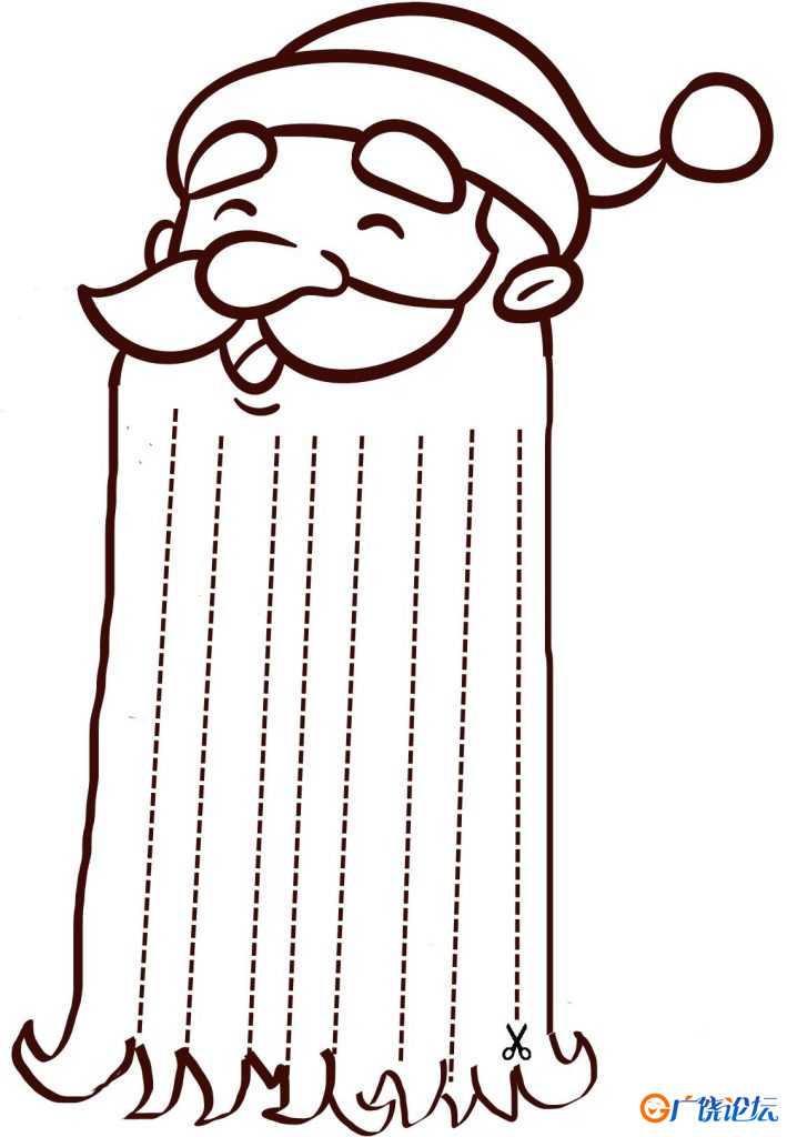给圣诞老爷爷剪胡子，4页PDF