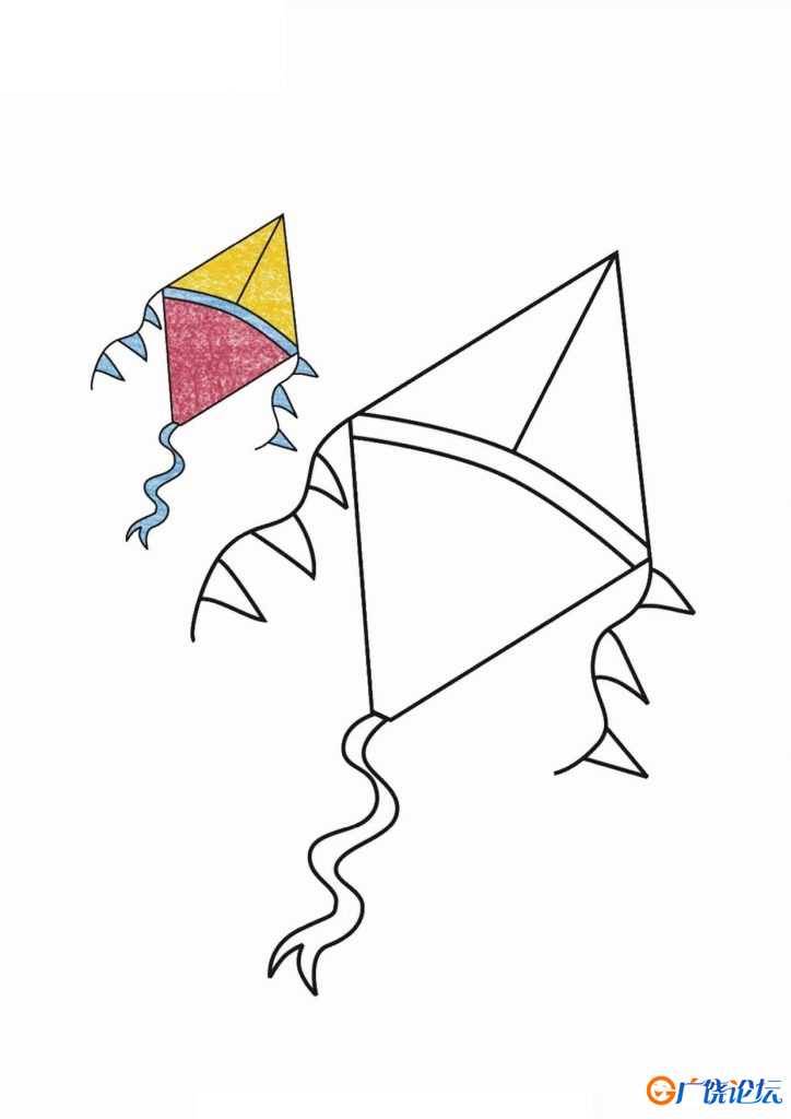 20张适合低龄儿童的填色画，20页PDF