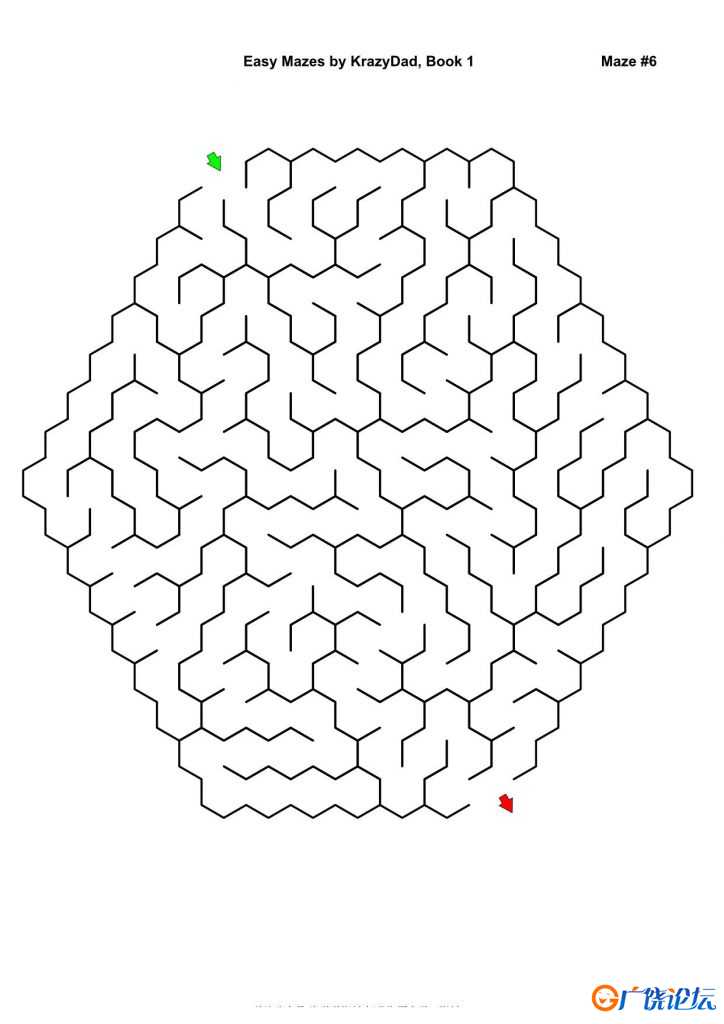 Easy Mazes (Ages 4-6)，1000页PDF可打印 复杂迷宫 亲子游戏 广饶论坛中小学教育智慧平台 ...