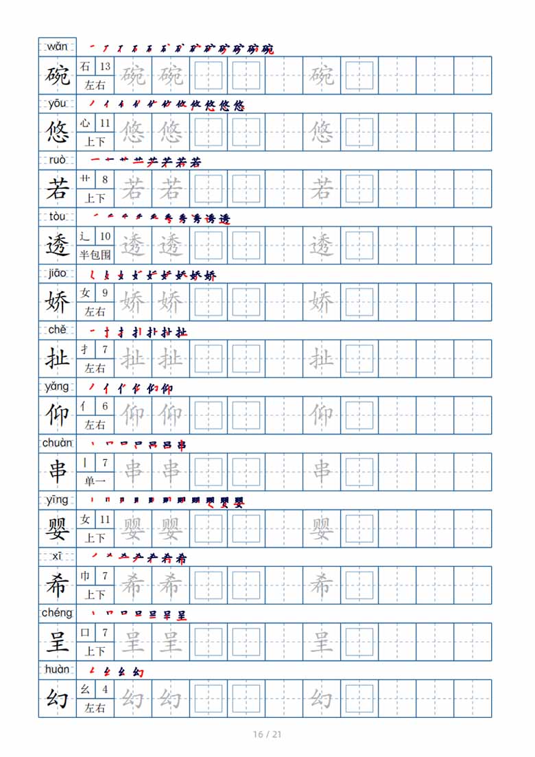 三年级下册生字表250个，字帖21页（偏旁部首 笔顺 拼音）-副本_15 副本.jpg