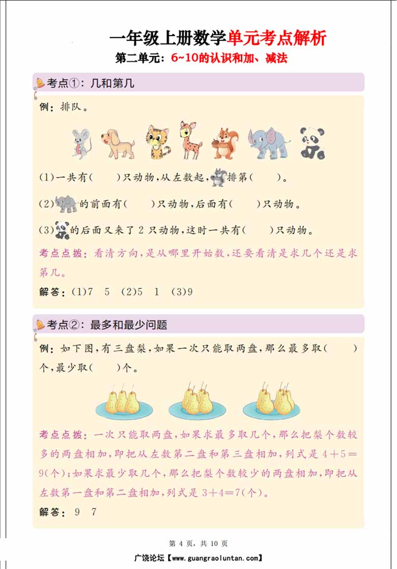 一年级上册数学思维导图 单元考点解析（人教版）-副本_03 副本.jpg