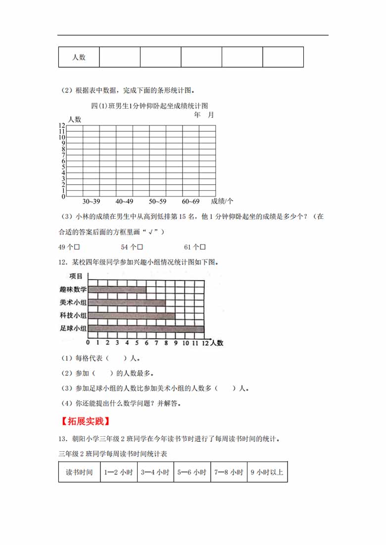 7.1 1格表示一个单位的条形统计图 - 四年级上册数学同步课时练 （人教版，含答案）-副.jpg