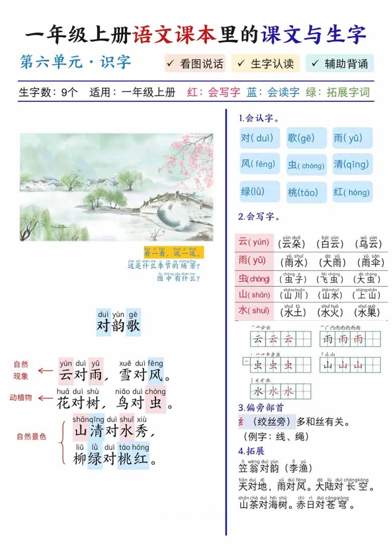 一年级上册语文第六单元课本里的课文与生字-副本_00 副本.jpg