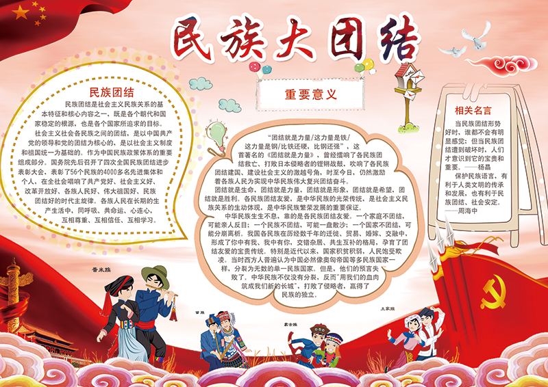 56个民族大团结小报.png