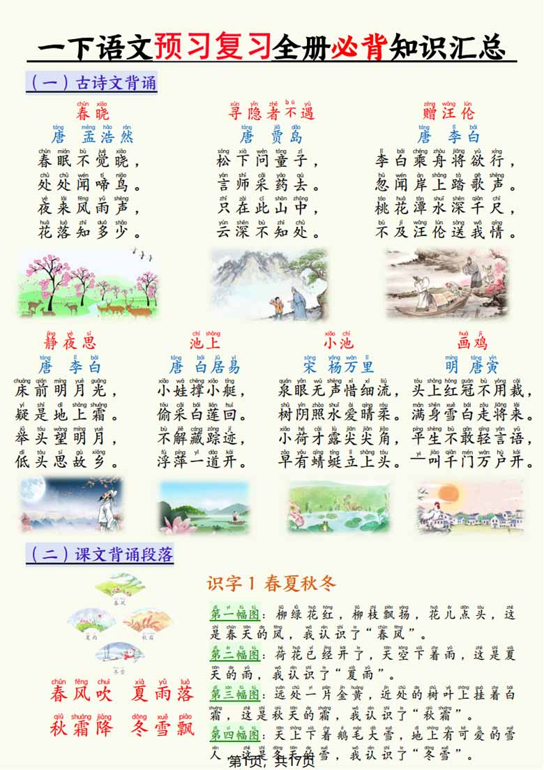 一年级下册语文预习复习全册必背知识汇总-副本_00 副本.jpg