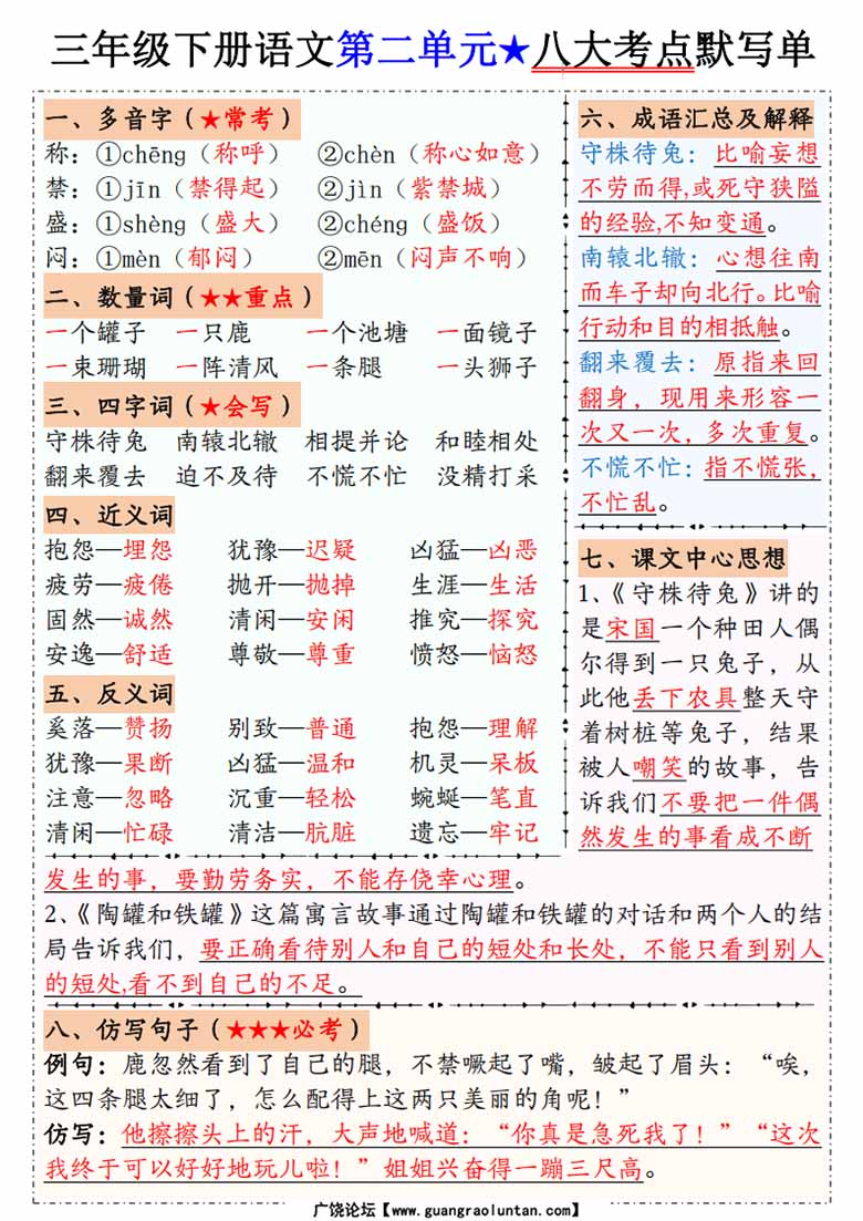 三年级下册语文1-8单元八大考点默写单-答案版-副本_01 副本.jpg
