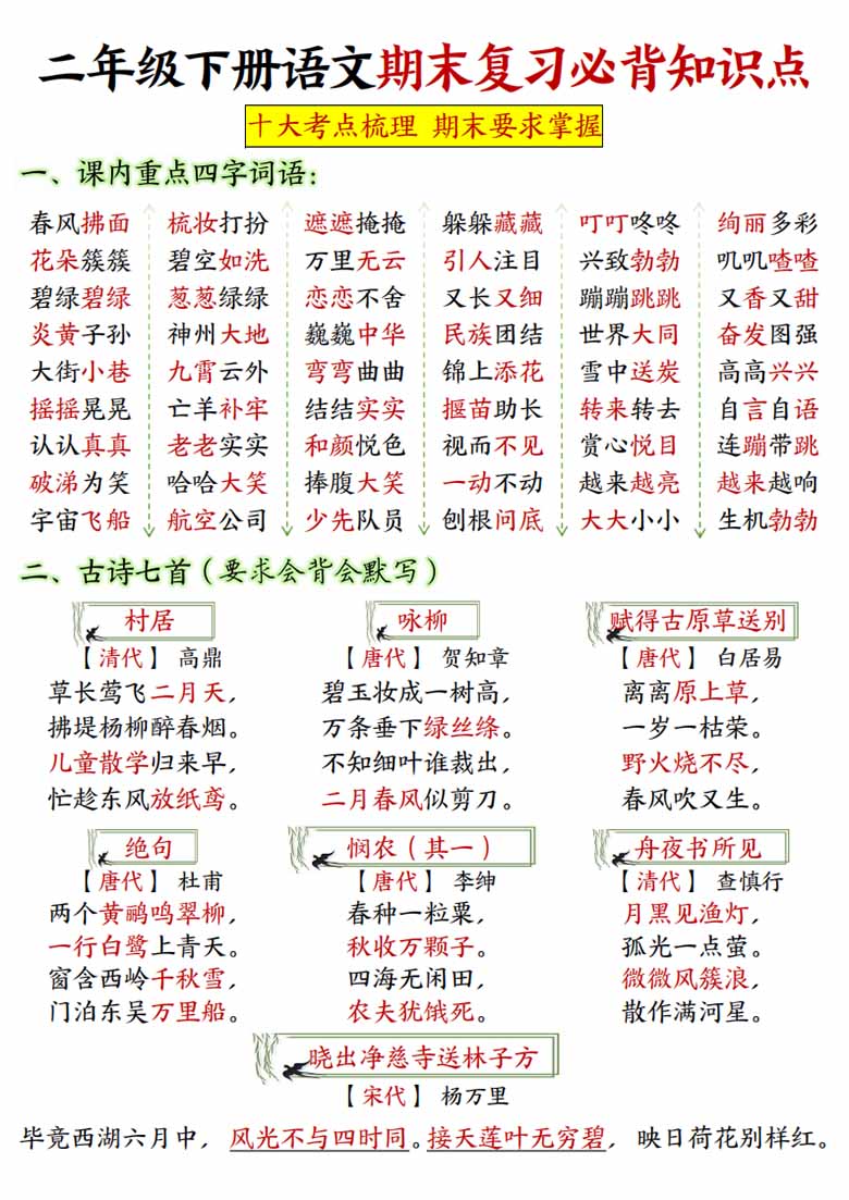 二年级下册语文期末复习必背知识点（十大考点梳理）答案版-副本_00 副本.jpg