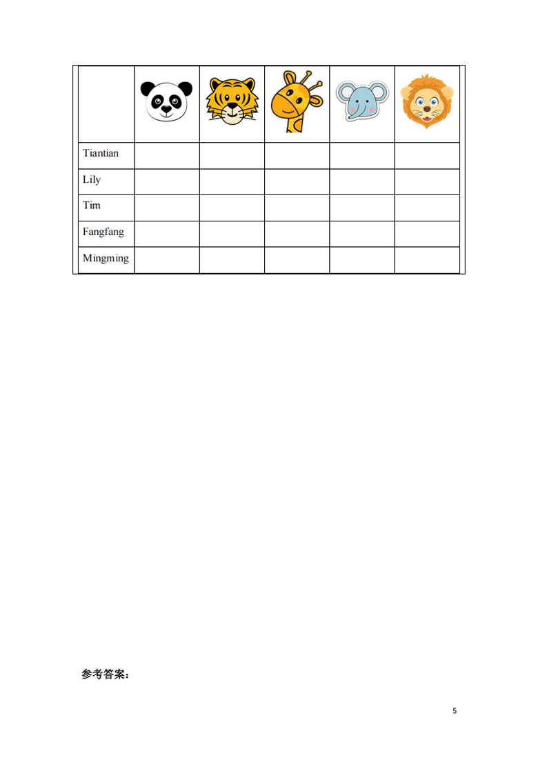 广饶论坛三年级英语上册同步人教PEP版 Unit 3 第6课时 Part B Start to read&Part C (分层作业)，有答案8页 ...