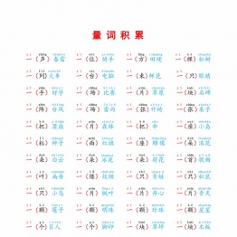 量词积累，2页PDF可打印 常见易考易错题目