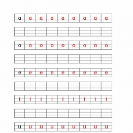 拼音规范描红，8页PDF电子版可打印学习资料