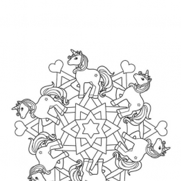 曼陀罗填色彩绘图册，12页PDF