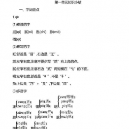 六年级语文下册重点知识归纳 5套PDF可打印小学6年级综合教学资料 家长在家亲子教育资源 广饶论坛中小学教育智慧平台