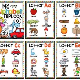 My Mini Alphabet Flipbook 幼儿学习英文字母闪卡