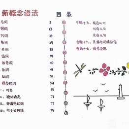 手绘版新概念语法笔记pdf电子版打印资料共127页