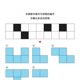 在图框中填写写拼图的编号2，7页PDF可打印 思维逻辑 亲子游戏 广饶论坛中小学教育智慧平台