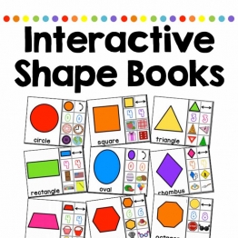 形状简单版（9本）interactive book互动翻翻书，30页PDF亲子资料