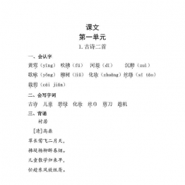 二年级语文下册知识清单 21页可打印PDF 小学2年级综合教学资料 家长在家亲子教育资源 广饶论坛中小学教育智慧平台
