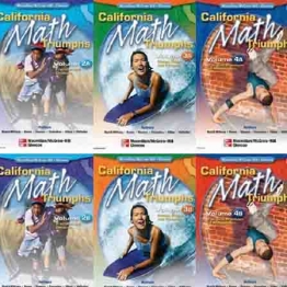 美国加州小学数学教材 California Math Triumphs G1-G6共12册 高清彩页PDF百度云下载