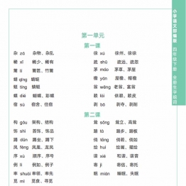 四年级下册语文全册生字组词，8页pdf可打印资料