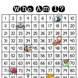 百数板桌游之Who am I 可打印PDF 10页 亲子数学游戏 数字启蒙教材