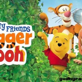 小熊维尼与跳跳虎 My Friends Tigger and Pooh 剧场电影中文24部维尼剧场版2集英文版52集+音频+绘本高清视频720P英语发音英文字幕
